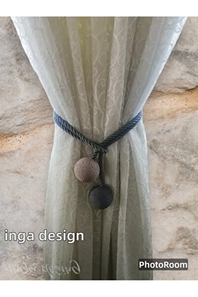 inga desing frânghie de ridicare fundal perdea 2 bile