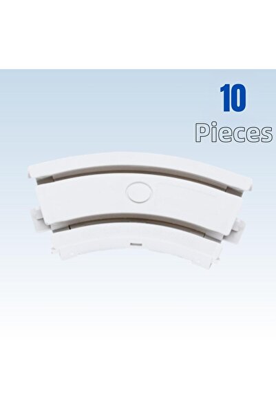 sebox Element de șină pentru perdele de colț în formă de L cu rotire la 45 de...