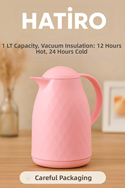 Avantaj Kapıda ترمس كاندي بينك سعة 1 لتر - مع بطانة داخلية زجاجية، عازل للحرا...