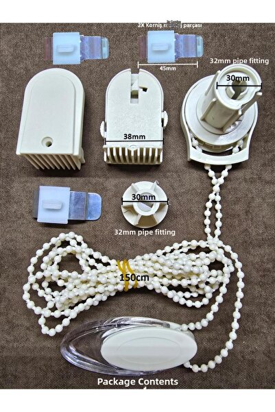 BBB Комплект за ремонт на верига за механизъм на щора и ролетна щора, цвят кр...