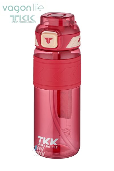 Vagonlife TKK 800 مل زجاجة مياه تريتان مزدوجة الاستخدام مع شفاطة/شرب مريح خال...