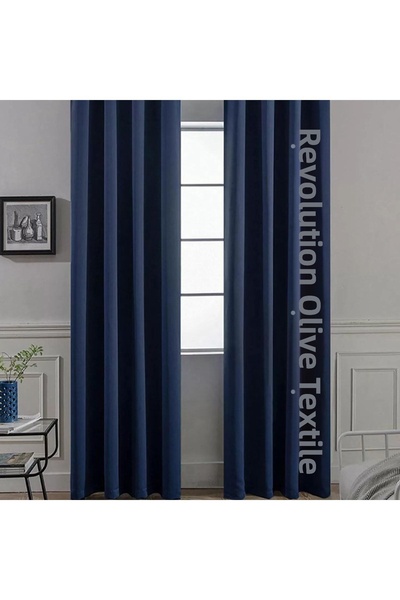 SHY TEKSTİL 1. تصميم مخصص من الدرجة - ستارة خلفية فاخرة مقاومة للضوء باللون ا...