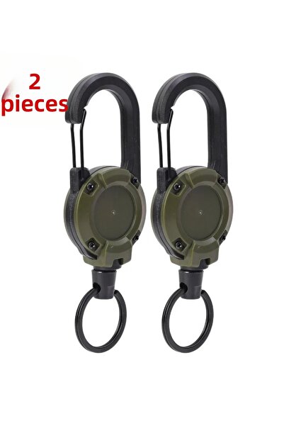 Choice 2 قطعة خضراء 1/2/3 قطع شارات سحب قابلة للسحب شديدة التحمل بكرة هوية حل...