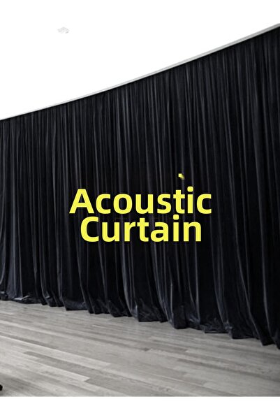 KARMİNA ستارة صوتية مخملية مقاس 130×250 سم مطوية لا تحجب الصوت