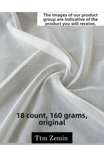 SütreTasarım Natural Bamboo Ttm Slub Floor 1x3 Tight Pipe Pleat Iron-free Tulle Curtain