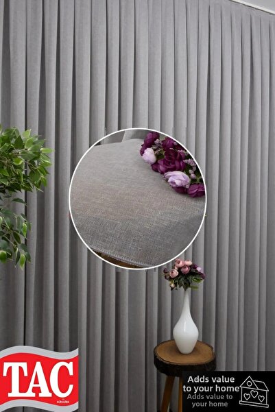 Taç تول الكتان الطبيعي باللون الرمادي للموسم الجديد - لا يريد الكي، مصمم الأح...