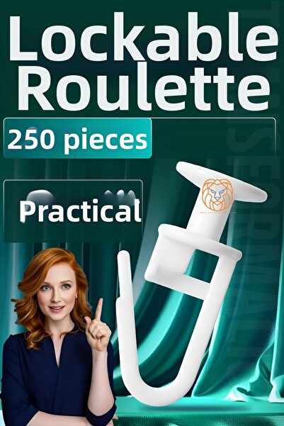 Transformacion 250 броя заключващи се копчета за рулетка за завеси - 721328