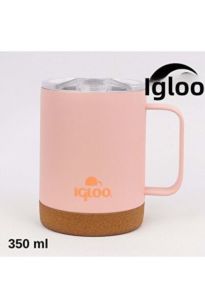 IGLOO Cork Mug 350ml Thermos Mug Cup Flask Salmon