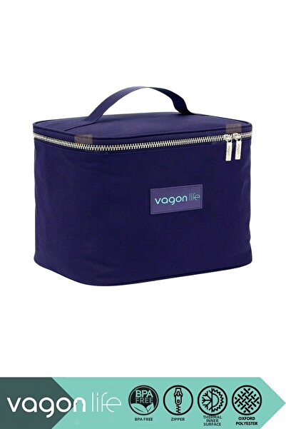 Vagonlife Θερμομονωτική τσάντα φαγητού 22x15,5x16,5 εκ. με υφασμάτινη τσέπη O...