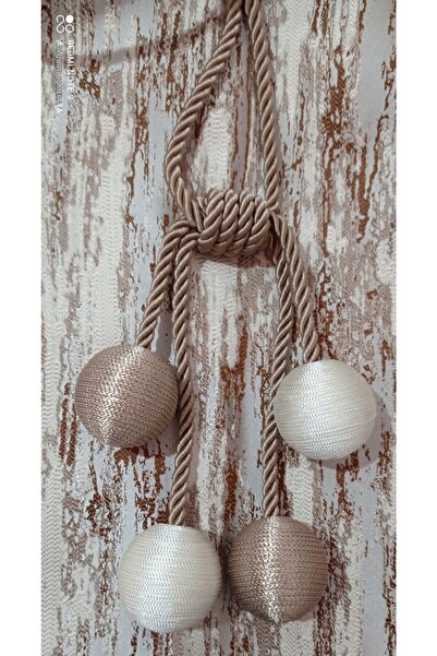 serART Curtaină de fundal KİRAZ 4 TOPLU, perdea cu două dungi, perdea de lega...