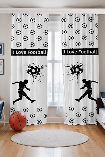 EVPANYA Cortina de fundal pentru camera bebelusului cu model scris I Love Foo...