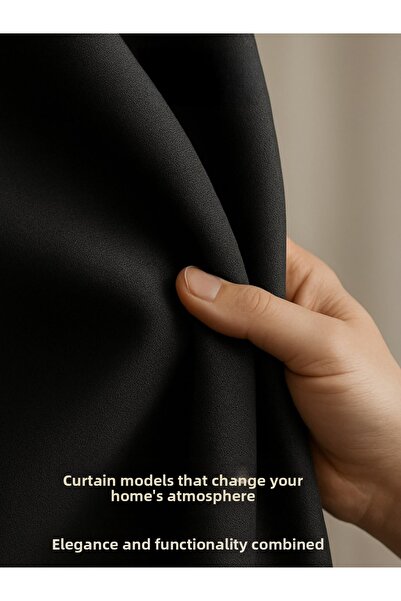PAŞAMANLAR Plain Pleated Blackout Blackout Curtain – Lightproof L Darkens the...