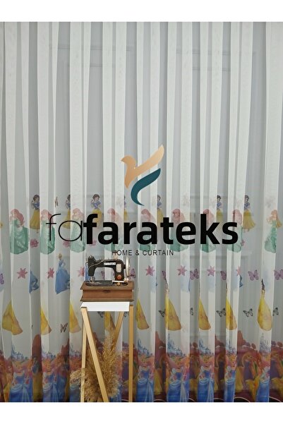 farbateks Cortina din tul pentru camera copiilor, prințesă colorată, cameră p...