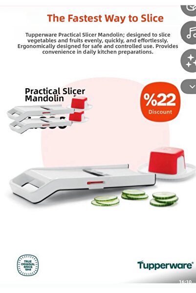 Tupperware Mandolin Slicer