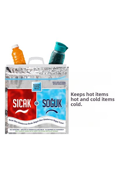 Magic Cool Bag 3 bucăți portabil termos cald-rece - pungă termică