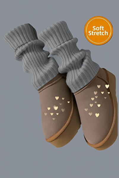 EMKA GİYİM غطاء غبار لتدفئة القدمين مصنوع من الأكريليك الفاخر بنسبة 100%