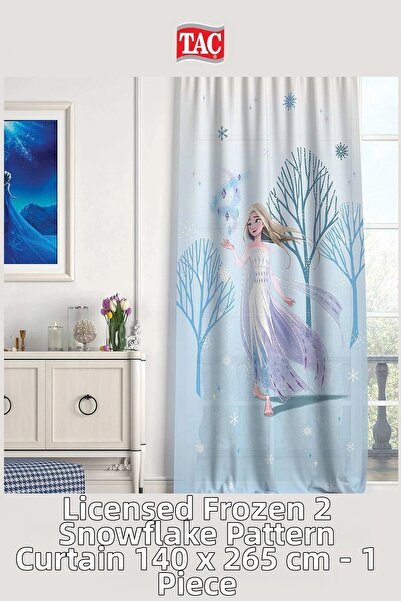 Taç ستارة خلفية لغرفة الفتاة فروزن مرخصة جاهزة للاستخدام الفردي