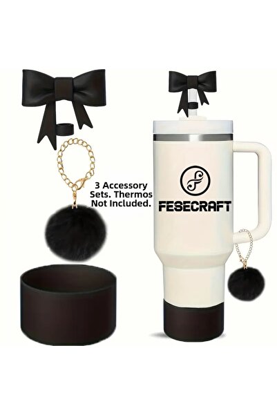 FESECRAFT طقم سيليكون واقي للقاعدة من كيوينشر، 3 قطع، 30-40 أونصة، ملحقات ترم...