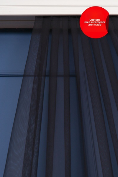 Emes BLACK Grek Straight Tulle Cortina îngustă, (1/3), Plantare, akita, dublu...