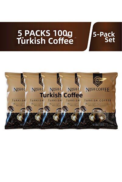 Nish Coffee قهوة تركية من نيش - 5 عبوات 100 جرام