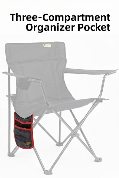 Funky Chairs Buzunar organizator cu 3 compartimente cu velcro - scaun de camp...