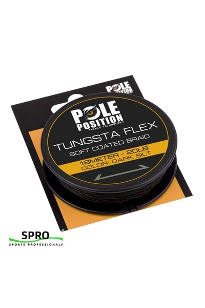 Spro Tungstaflex Dark Silt Braid Fishing Line 20lb 18m