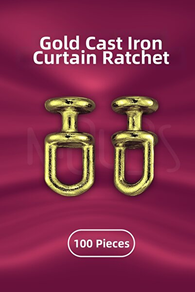 Moud's Завеса, ръчно шита, желязна линия, железни 100 златни копчета, копчета...