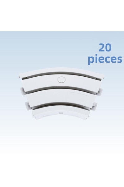 sebox Element de șină pentru perdele de colț în formă de L cu rotire la 45 de...