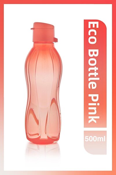 Tupperware Eco Bottle 500 ml - Pink Easy Opening Lid Water Bottle |   Eco-Fri...