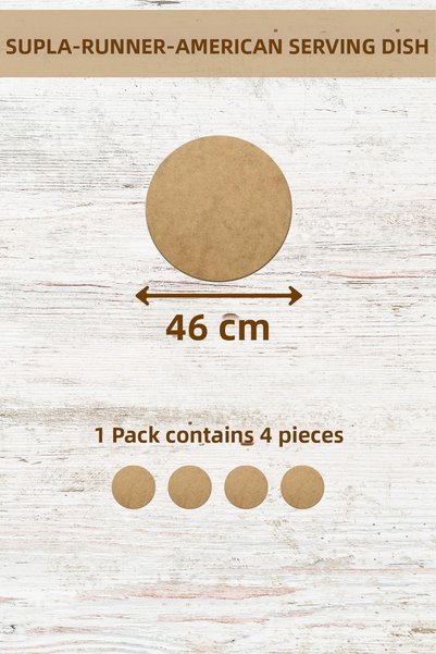 lexi Supla American Service Runner Mdf 3 mm Thickness 50 Size Options (1-50 cm)