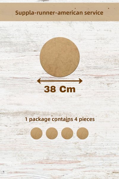 lexi Supla American Service Runner Mdf 3 mm Thickness 50 Size Options (1-50 cm)