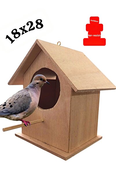 ncy Wooden Dove Pigeon Bird House Outdoor Waterproof 18X28