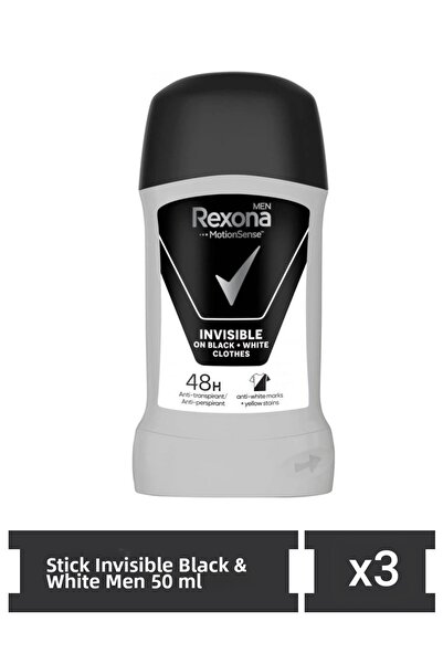 Rexona Sada 3 dezodorantov BUCATI Invisible black & white Men 50 ml