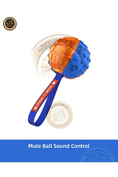 Gigwi لعبة جولل للكلاب من نوع Push To Mute – لعبة مضغ يتم التحكم فيها بالصوت