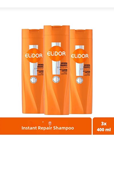 Anka Ticaret Instant Repair Shampoo Hair Restored in One Use 3Pcs 400ml Shampoo