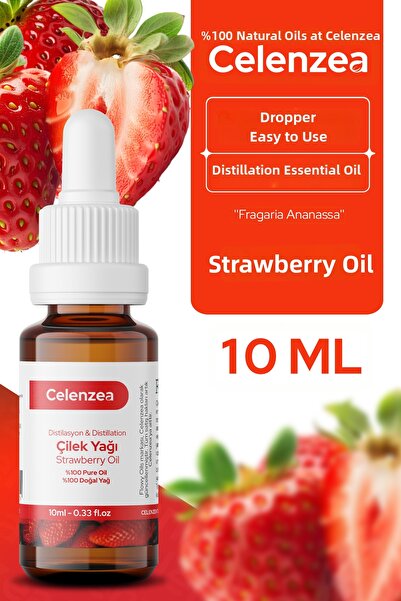 Celenzea 10ml Strawberry Oil - 100% Natural Herbal Strawberry Oil