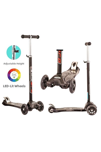 OSENSE Maxi Twist Lighted Scooter Black