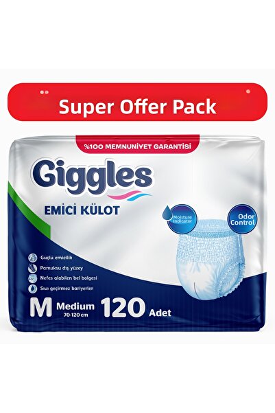 giggles Adult Absorbent Panties Diaper Medium Size (Medium) Waist Length 70-1...