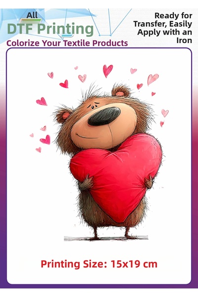 F17 Ajans طباعة نسيجية على تي شيرت بتصميم كلب لطيف يلتصق بالملابس