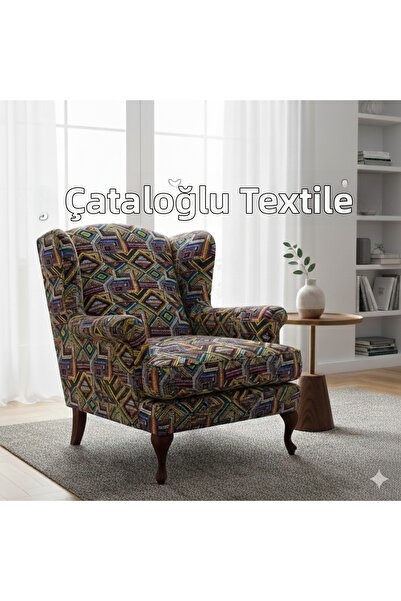 çataloğlu tekstil مفرش طاولة من القماش المنجد بنمط مترو، غطاء مقعد، وسادة، وس...