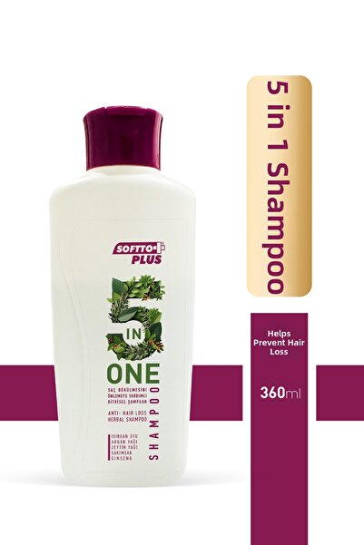 Softto Plus 360 Ml 5 in 1 Anti-Hair Loss Shampoo