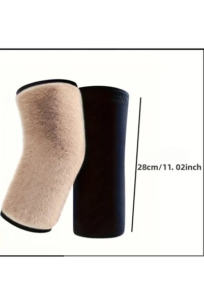 ORGANICYOU Yiwu Winter Style 2-Piece Unisex Winter Warm Lined Knee Pads - Thickened Four-Way Stretch Knee Pads