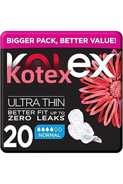 Kotex Ultra Thin Pads, Normal Size Sanitary Pads, 20 Sanitary Pads