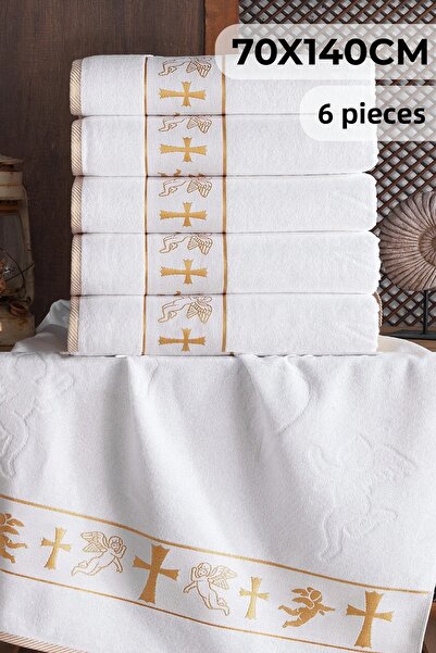 DNZGÜLCAN Set de bumbac 100% prosoape Jacquard 70x140 cu model Eros - Set de ...