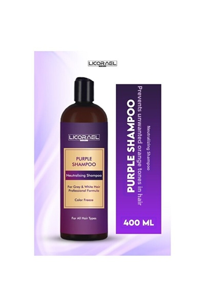 CYBERBAZAAR Licorael Dubai Purple Shampoo 400 ml – Anti-Orange Yellow and Lig...