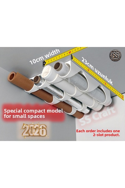 SS Craft Kitchen Roll Organizer |   Oil Paper, Foil, Stretch Film