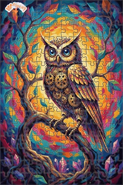 Teona Ahşap لغز خشبي مؤطر بطبقتين من برج الساعة البخاري بتصميم فني على شكل بو...