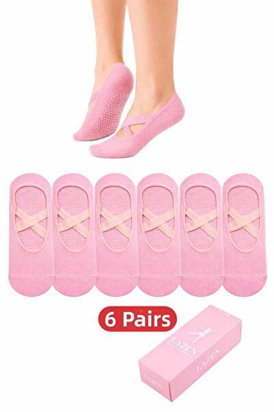 Lazen Seturi de șosete anti-alunecare pentru Pilates și Yoga – Design special...