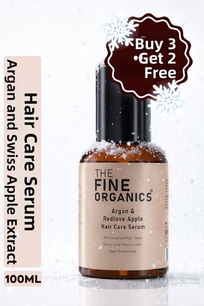 THE FINE ORGANICS 100ml Argan and Swiss Apple Extract Hair Care Serum