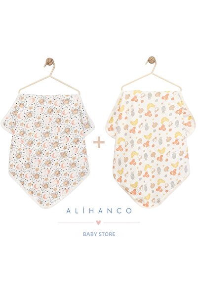 Alihan Βρεφική κουβέρτα 100% βαμβάκι 2 τεμαχίων 90 x 90 εκ.